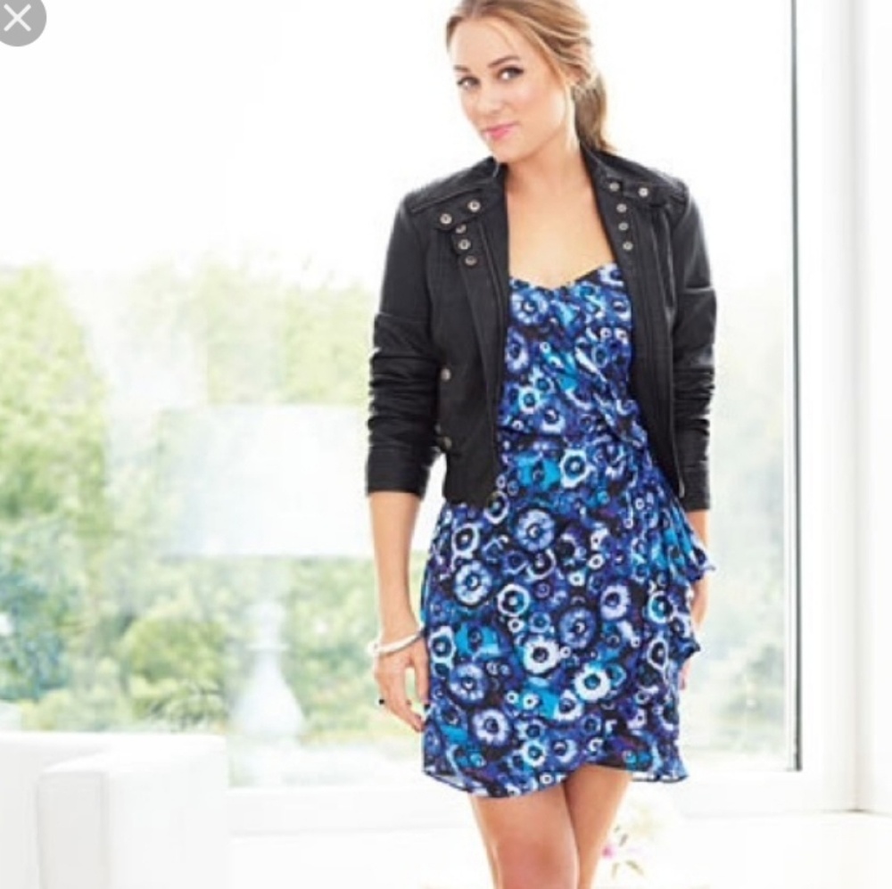 LC Lauren Conrad Blue Cocktail Dress - Size 10